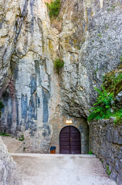 Aggteleki Nemzeti Park Bejárata Jól Ismert Természeti Barlangok Észak Magyarországon — Stock Fotó