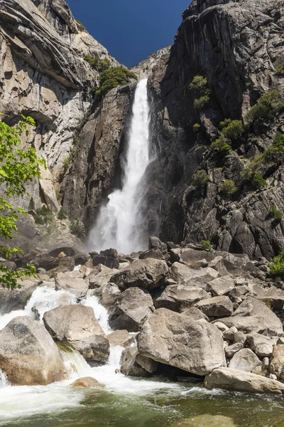 Водоспад Нижній Йосеміті Yosemite National Park California Usa — стокове фото