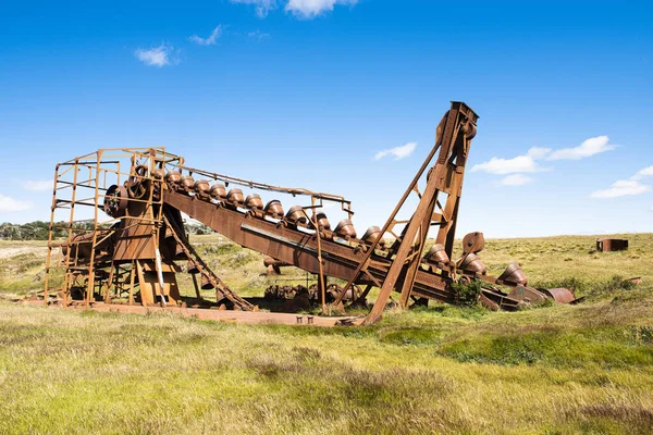 Drague Abandonnée Utilisée Pour Extraire Début 20E Siècle 1904 1910 — Photo