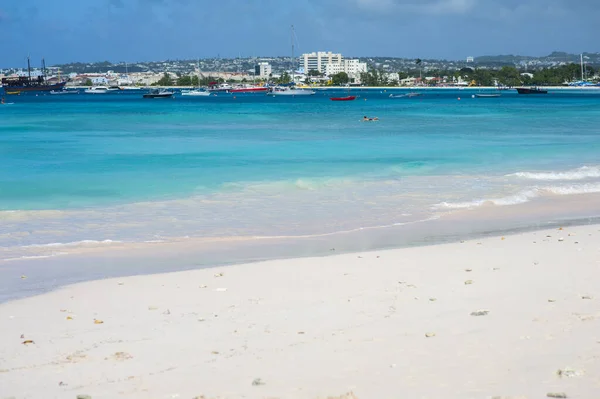 Pebbles Beach Egy Gyönyörű Strandok Karib Tenger Szigetén Barbados Nem — Stock Fotó