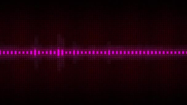 Audio Waveform Equalizer Audio Waves Background — Stock Video