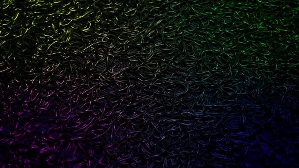 Fondo Multicolor Oscuro Moviéndose Sobre Tocadiscos — Vídeos de Stock