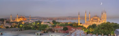 Istanbul manzarası alacakaranlıkta