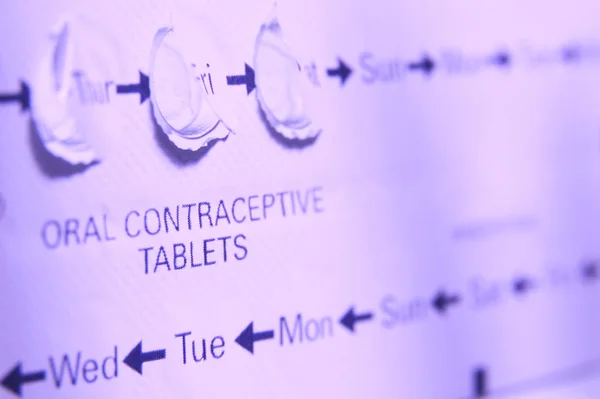 Uzavření Antikoncepční Pilulky — Stock fotografie