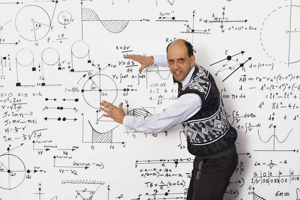 A lecturing mathmetician — Stock Photo, Image