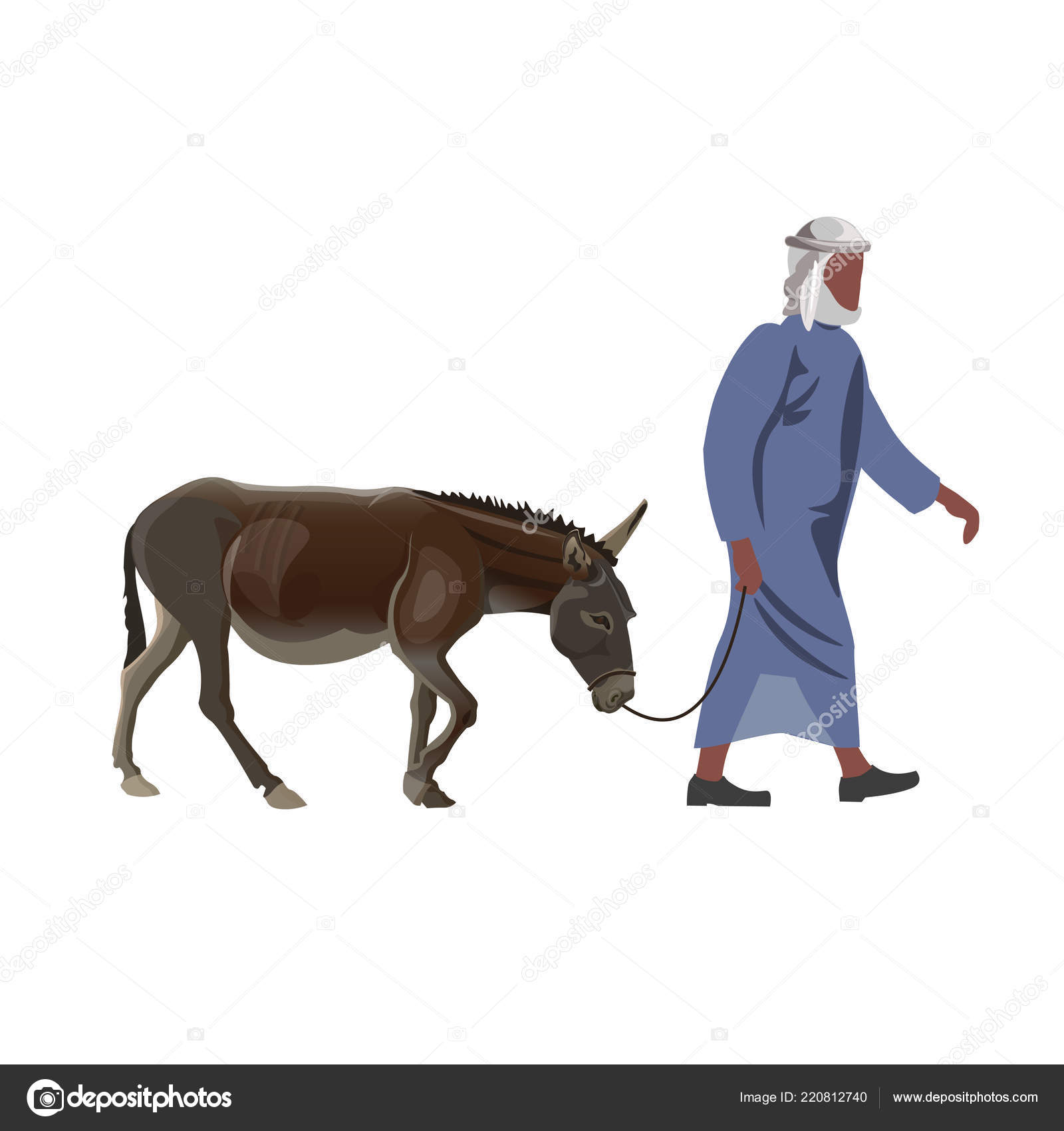 Arabisk mann som rir på en kamel stockvektor © newgena #168465058, image size:1600x1700