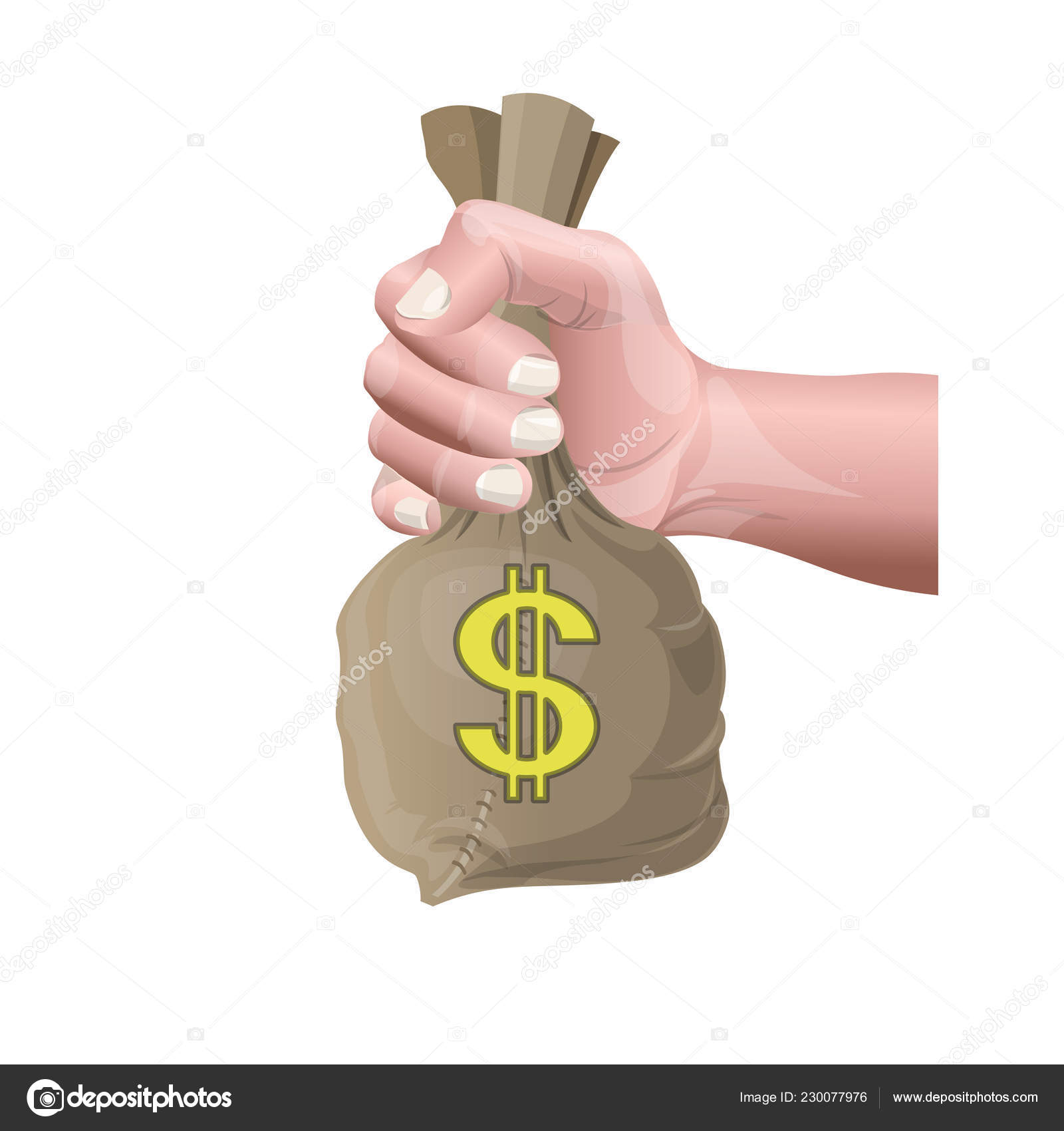 Hand holding money bag Stock Vector Image by ©newgena #230077976 Hand holding money bag Stock Vector Image by ©newgena #230077976