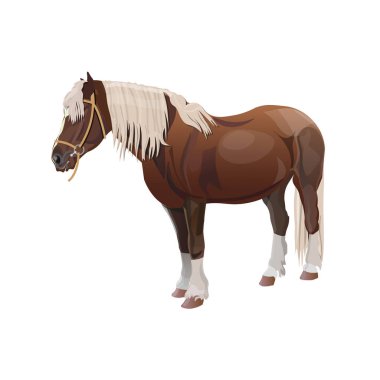Shire draft horse clipart