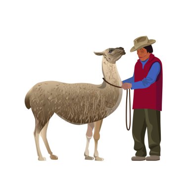 Lama ile çiftçi