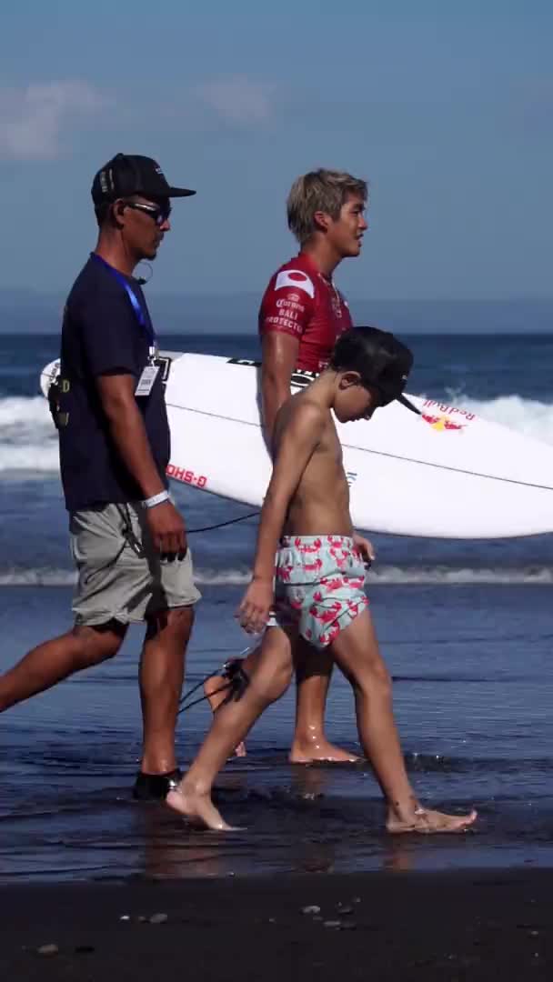 Μπαλί Ινδονησία Μαΐου 2019 Στάδιο Του Παγκόσμιου Πρωταθλήματος Surf Wsl — Αρχείο Βίντεο