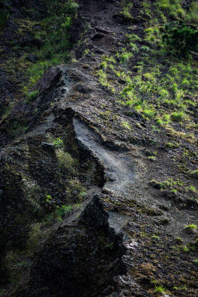 majestic landscape on volcano Batur, Bali, Indonesia