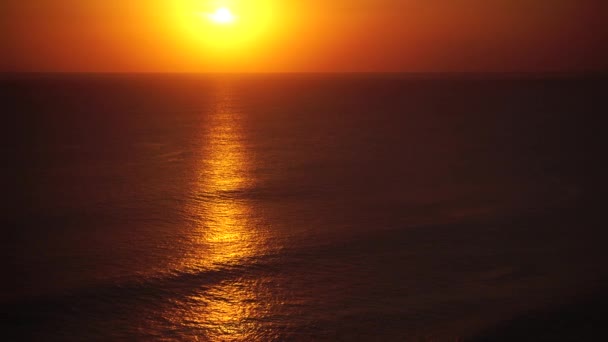 Vista Ángulo Alto Del Hermoso Paisaje Marino Atardecer Bali Indonesia — Vídeo de stock