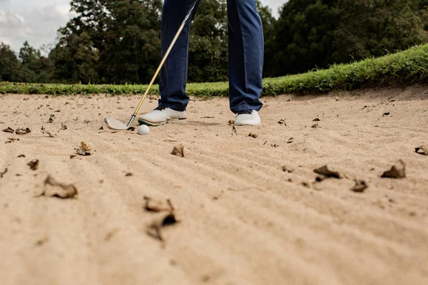 Alacsony Szintű Profi Golfozó Ütő Labda Bali Vagyok Indonézia — Stock Fotó