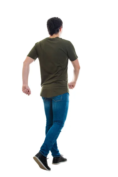 Homem vista traseira andando — Fotografia de Stock