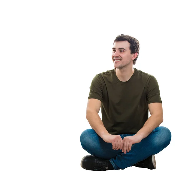 Mann sitzt auf dem Boden — Stockfoto