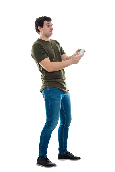 Homme jouer à des jeux vidéo — Photo