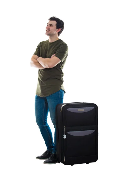 Man with suitcase — Stock Photo, Image