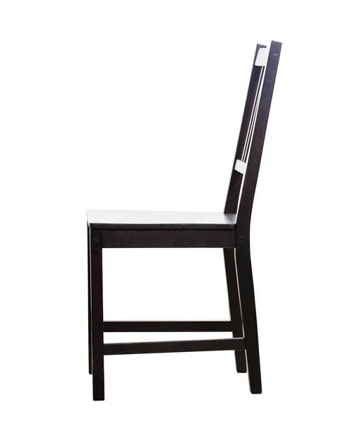 Widok z boku drewniane krzesło — Zdjęcie stockowe