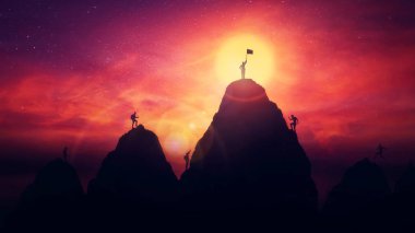 Üst te bir kişi olarak kendini aşmak kavramı bitirmek f yükseltir