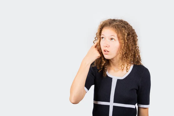 Confused young girl — Stock Photo, Image