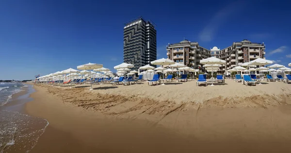 Playa Balneario Sunny Beach Costa Bulgara Del Mar Negro — Foto de Stock