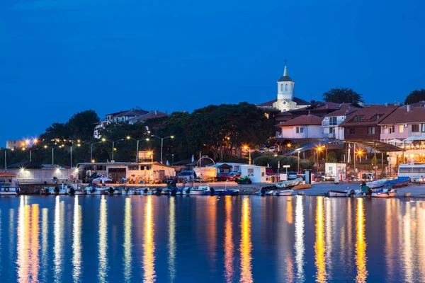 Vista Nocturna Ciudad Neseber —  Fotos de Stock