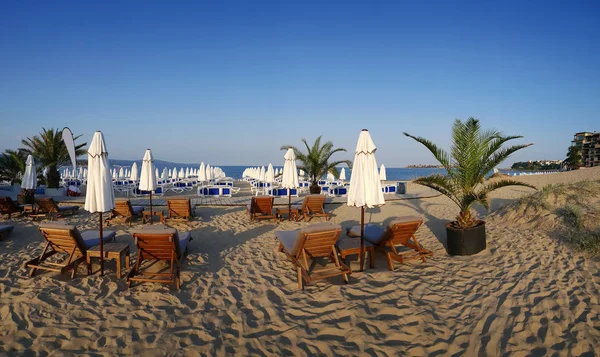 Stranden Badorten Sunny Beach Bulgarien — Stockfoto