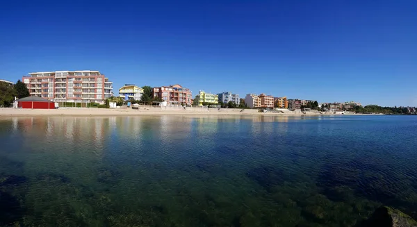 Vista Panorâmica Para Estância Balnear Ravda Costa Búlgara Mar Negro — Fotografia de Stock