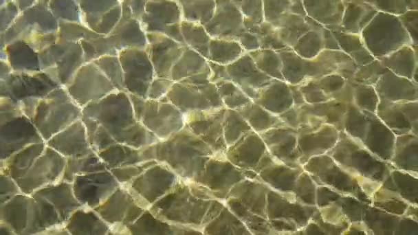 Deniz Suyu Ağır Çekim Video Güneş Işığı Yansıtır — Stok video