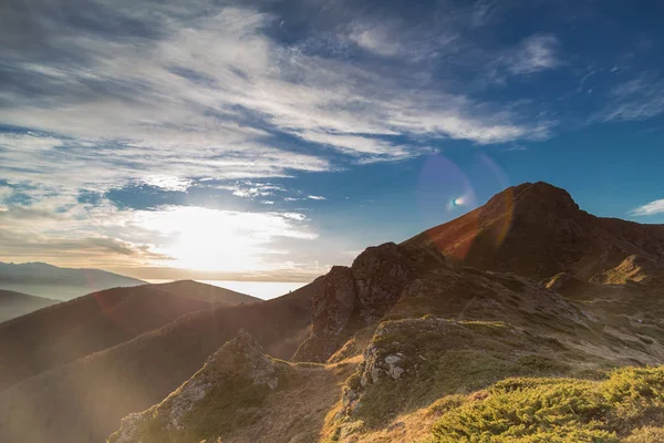 Sunrise in the mountain