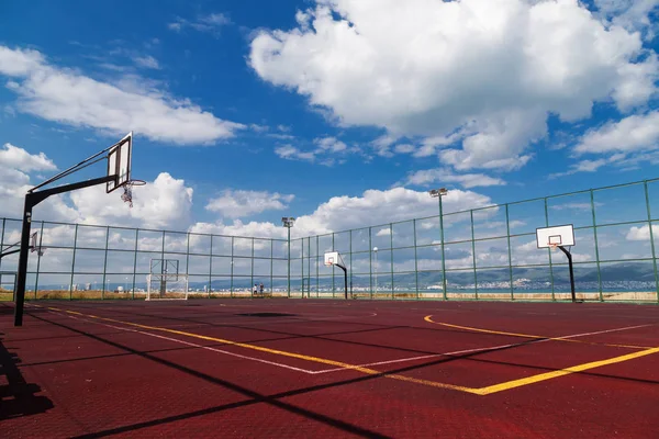 Sports playground for basketball and football