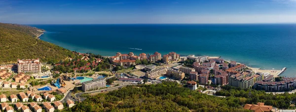Bulgaristan'ın Karadeniz kıyısında deniz beldesi Elenite'ye insansız hava aracı görünümü