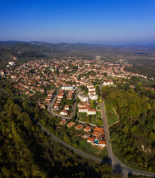 Aerial View Drone Malko Tarnovo City Bulgaria — Stock Photo, Image