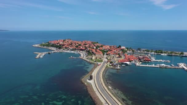Nessebar Cidade Antiga Mar Negro — Vídeo de Stock