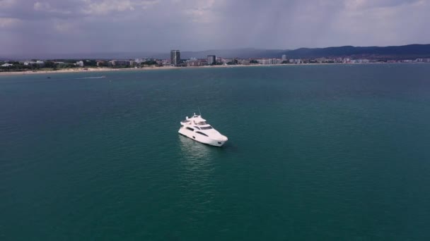 Luxury Yacht Sea Summer — Stock Video