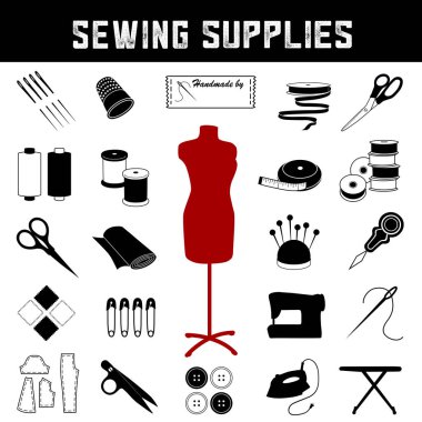 Dikiş ve malzemeleri, manken, Dikiş dikiş, dikiş, terzilik, iğne işi, örgü, el işi kendin yap.