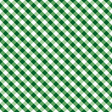 Gingham Dikişsiz Cross Weave Check Pattern, Yeşil ve Beyaz, Eps8 sorunsuz sanat, el sanatları, kumaşlar, piknikler, ev dekorasyonu, defterler için, herhangi bir şekil doldurur desen swatch içerir.
