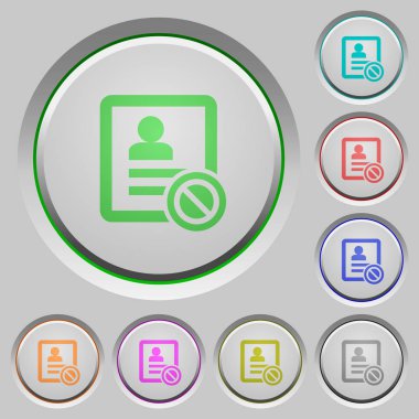 İlgili kişi renk simgeleri batırıldı tuşlar üzerinde devre dışı.