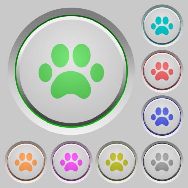 Pençe renk simgeleri batırıldı tuşlar üzerinde yazdırır.