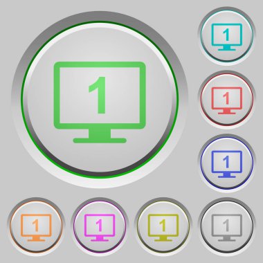 Birincil görüntü renk simgeleri batırıldı tuşlar