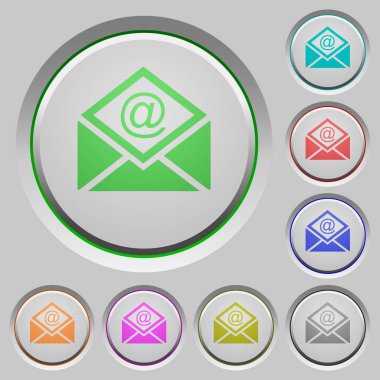 E-posta simgesi renk simgeleri batırıldı tuşlar ile açık posta