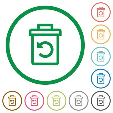 Beyaz arkaplandaki düz renk simgelerini sil