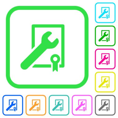 Beyaz arka plan üzerinde eğri sınırları Hizmetleri canlı renkli düz simgeler ödüllü