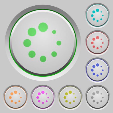 Preloader sembolü renk simgeleri batırıldı tuşlar