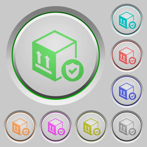 Güvenli paketi teslim renk simgeleri batırıldı tuşlar