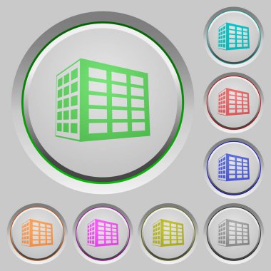 Ofis bloğu renk simgeleri batırıldı tuşlar
