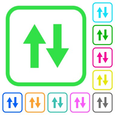 Veri canlı renkli düz simgeler beyaz arka plan üzerinde eğri sınırları içinde trafik