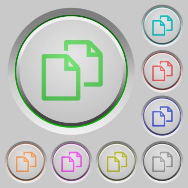 Belge renk simgelerini batırıldı tuşlar üzerinde kopyalama