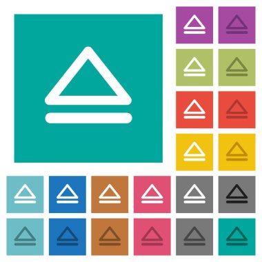 Ortamı çok düz kare arka planlar üzerinde düz simgeler renkte çıkar. Beyaz ve koyu kutsal kişilerin resmi varyasyon hover veya etkin efektleri dahil.