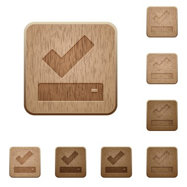 Yuvarlatılmış kare oyma ahşap düğme stilleri başarıyla kaydedildi